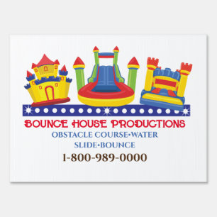 BOUNCE BOUNCY HOUSE BIRTHDAY PARTY Business Sign