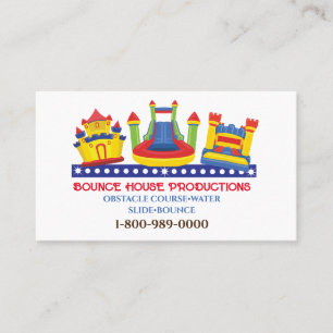 BOUNCE BOUNCY HOUSE BIRTHDAY PARTY Business Sign Card