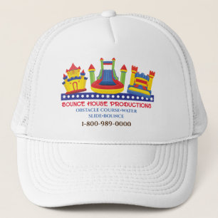 BOUNCE BOUNCY HOUSE BIRTHDAY PARTY Your Business Trucker Hat