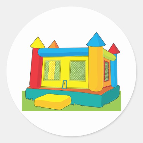 Bounce Castle Classic Round Sticker