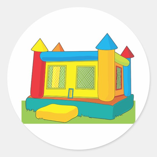 Bounce Castle Classic Round Sticker