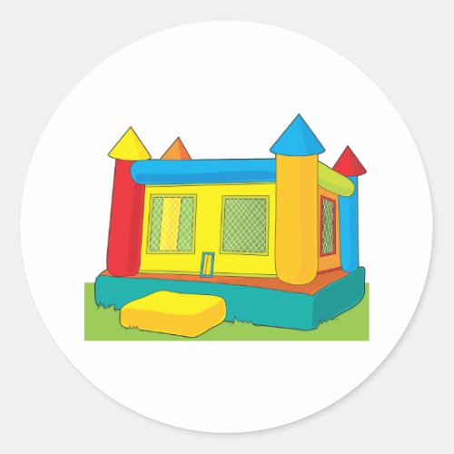 Bounce Castle Classic Round Sticker