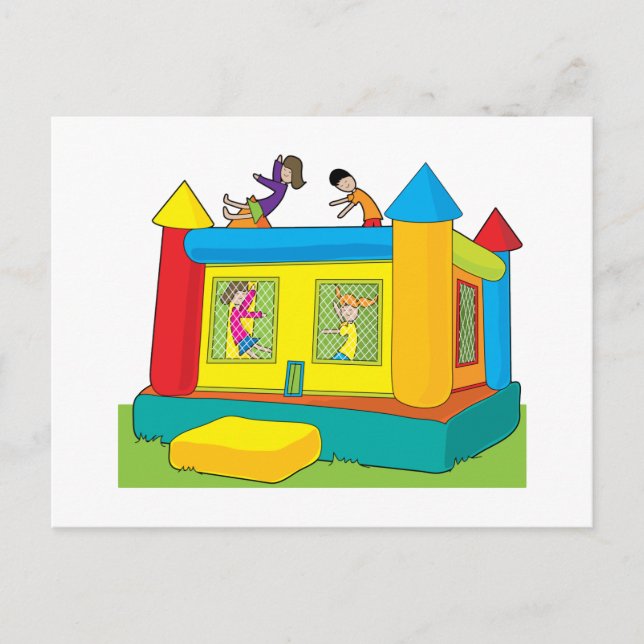 Bounce Castle Kids Postcard (Front)