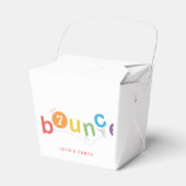 Bounce Colorful Kids Birthday Party Favor Boxes (Front Side)