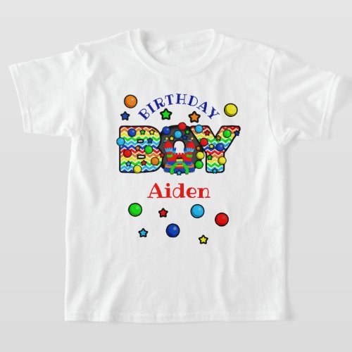 bounce house birthday boy party shirt castle