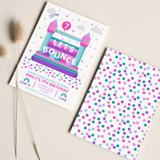 Bounce House Birthday Invitation