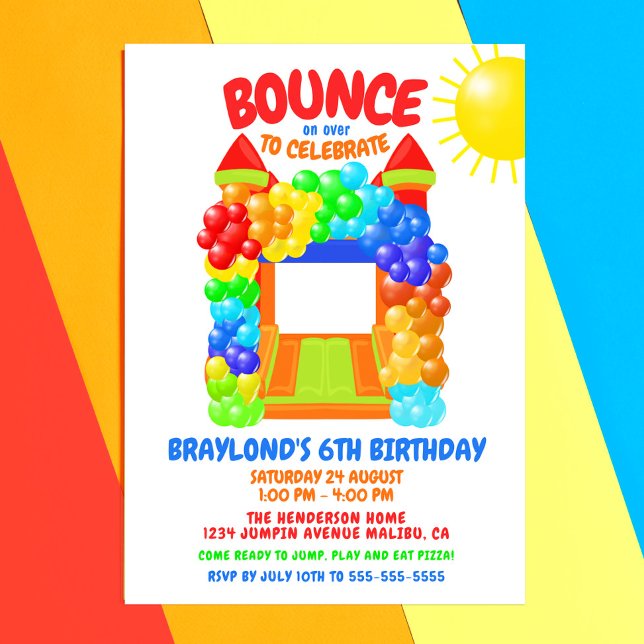 Bounce House Birthday Invitation (Creator Uploaded)
