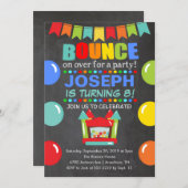 Bounce House Birthday Invitation (Front/Back)