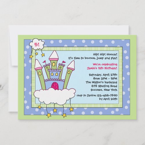 Bounce House Birthday Party Invitation