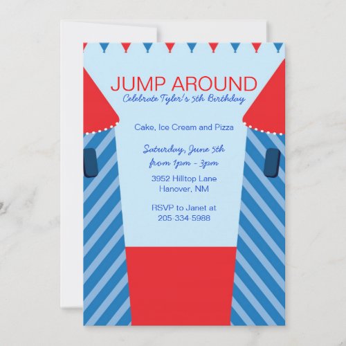 Bounce House Birthday Party Invitations