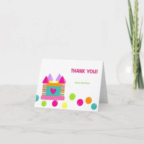 Bounce House Bounce Castle Thank you cards