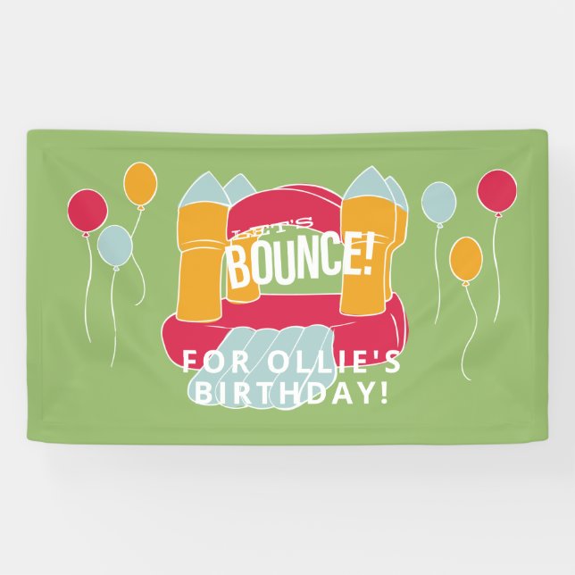 Bounce House/castle party design Banner (Horizontal)