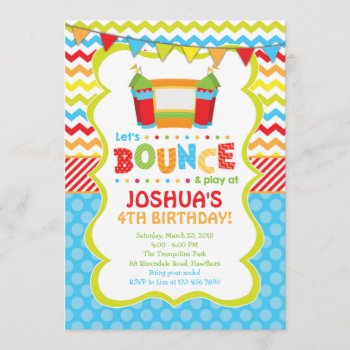 Bounce House Invitation / Bounce House Invite by ApplePaperie at Zazzle