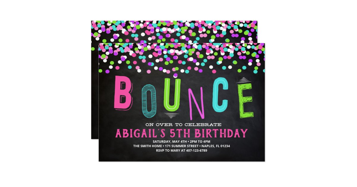 Bounce House Invitation, Bounce House Party Invitation