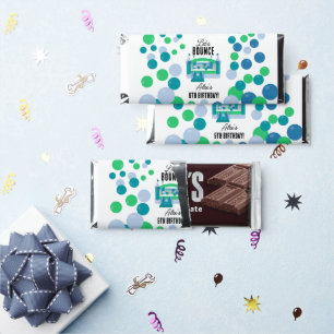 Bounce House Jumping Castle Boys Birthday Party Hershey Bar Favors