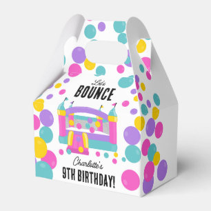 Bounce House Jumping Castle Girls Birthday Party Favor Boxes