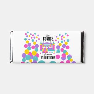 Bounce House Jumping Castle Girls Birthday Party Hershey Bar Favors