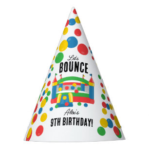 Bounce House Jumping Castle Kids Birthday Party Party Hat