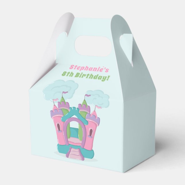 Bounce House Party Favor Boxes (Front Side)