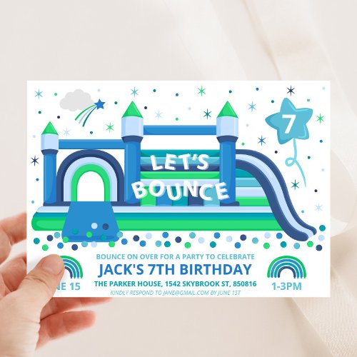 Bounce House Party Invitation