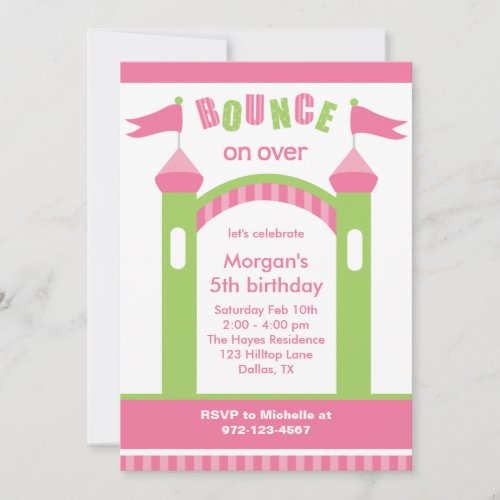 Bounce House Party Invitations