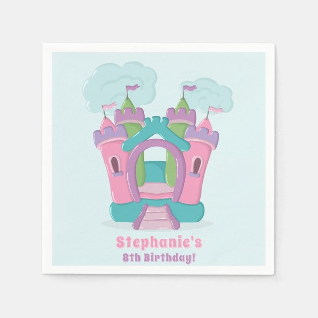 Bounce House Party Napkins (Front)