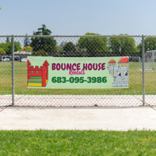 Bounce House Rental Custom Banner