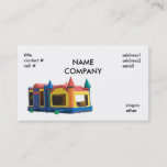 Bounce House Rental, Namecompany, Titlecontact ... Business Card at Zazzle