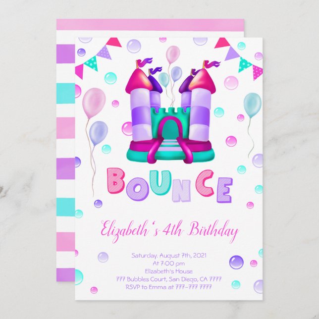 Bounce Invitation (Front/Back)