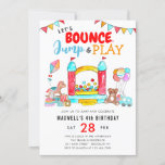 Bounce Jump Play Kids Trampoline Park Birthday Invitation<br><div class="desc">Birthday Invitation</div>