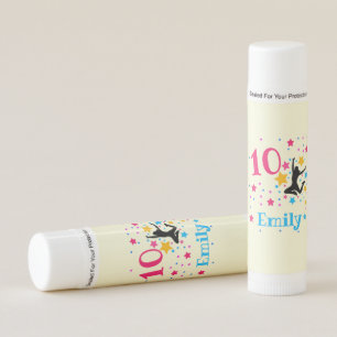 Bounce Jump Trampoline Birthday Girl Party Lip Balm
