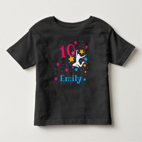 Bounce Jump Trampoline Birthday Girl Party  T_Shir Toddler T_shirt