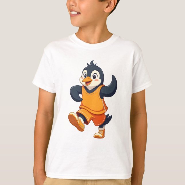 "Bounce Mode: Penguin Power Play!" T-Shirt (Front)
