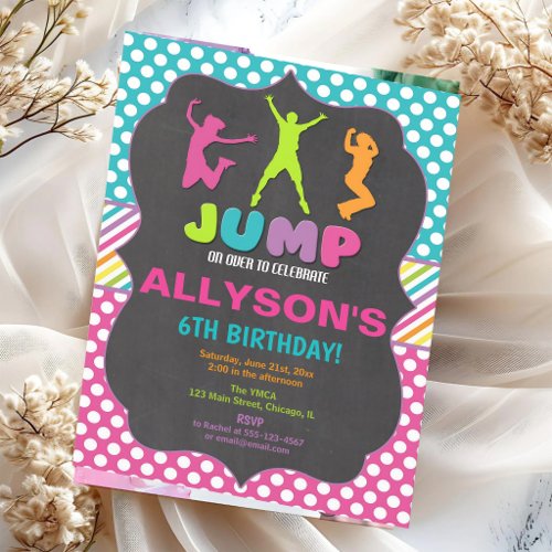 Bounce Park Birthday Bash Invitation