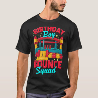 Bounce Party Boys Birthday House Kids Friends Cous T-Shirt