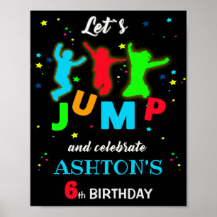 Bounce welcome party sign Jump trampoline park