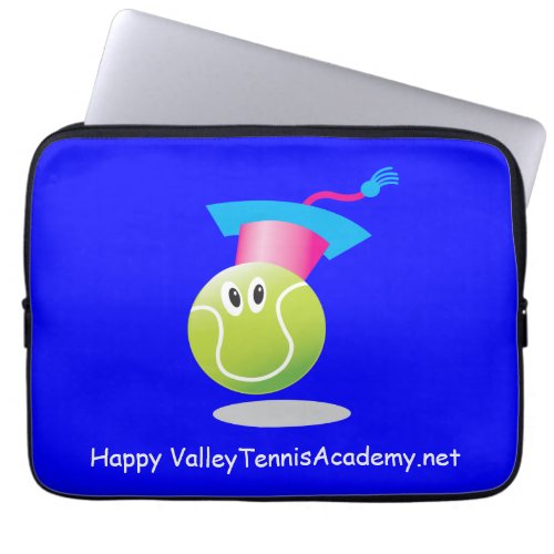 Bouncee smiling tennis ball_student of the game laptop sleeve