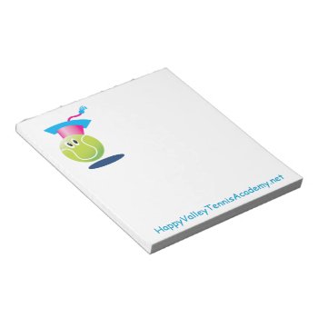 Bouncee™ Smiling Tennis Ball_student Of The Game Notepad by FUNauticals at Zazzle
