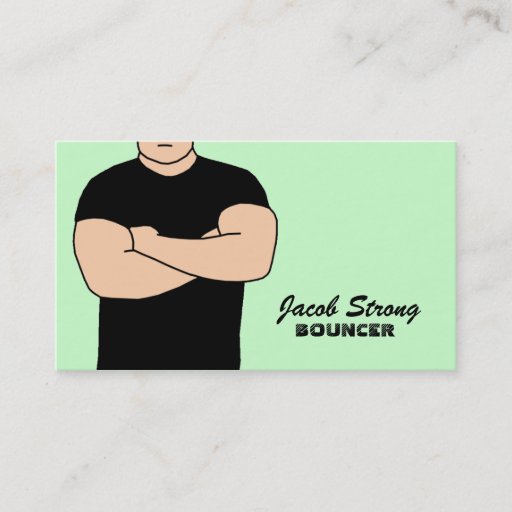 Customizable Bouncer Business Cards