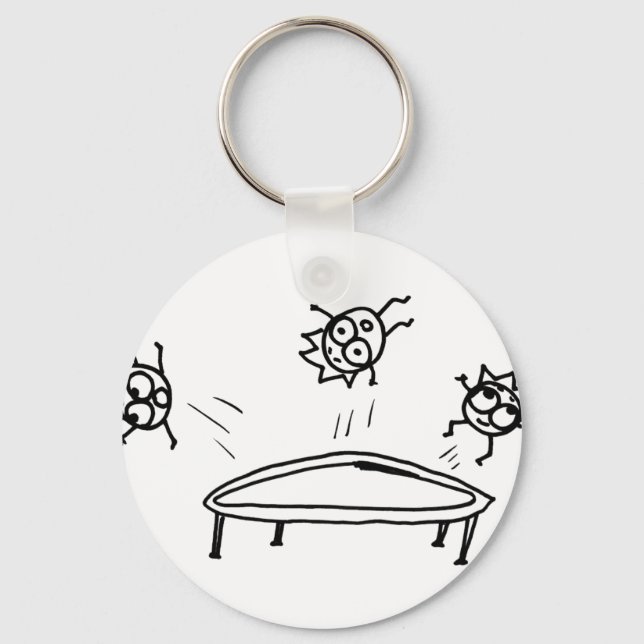 Bouncing Mathberries Keychain (Front)