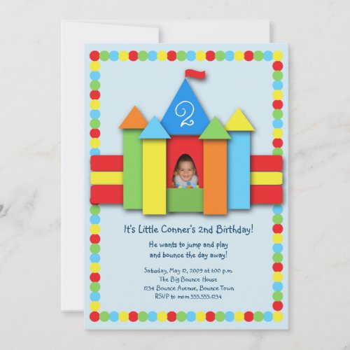 Bouncy Bithday Invitation