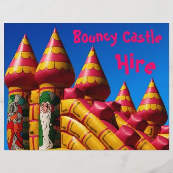Bouncy Castle Flyer by tommstuff at Zazzle