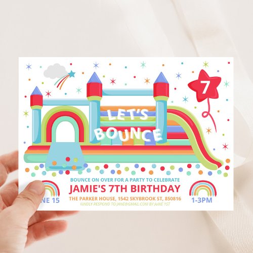 Bouncy Castle Party Invitation