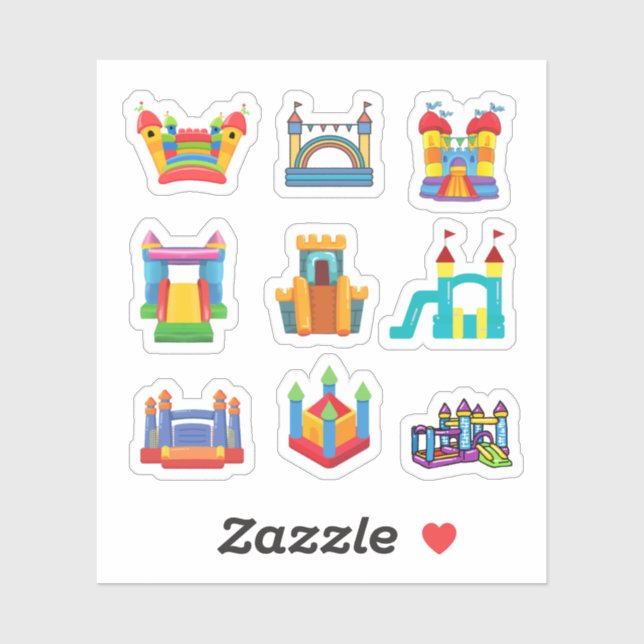 Bouncy Castle Stickers (Sheet)