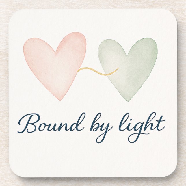 Bound by Light Beverage Coaster (Front)