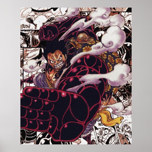 Bound Man Luffy Gear 4th Poster