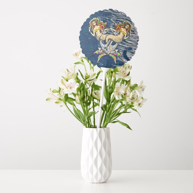 Bound Mermaids - Nautical Design for Ocean Lovers Balloon (Vase)