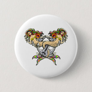 Bound Mermaids - Nautical Design for Ocean Lovers Button