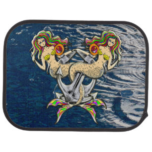 Bound Mermaids - Nautical Design for Ocean Lovers Car Floor Mat