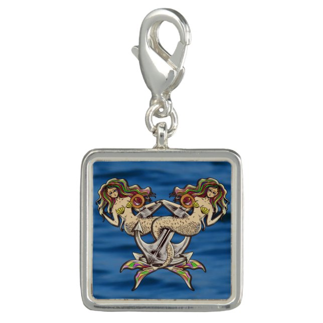 Bound Mermaids - Nautical Design for Ocean Lovers Charm (Front)